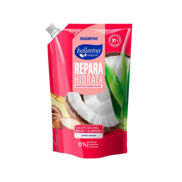 shampoo balerina aceite de coco argan y almendra
